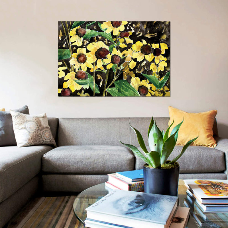 « black-avec susan », reproduction sur toile, H 8 po x l 12 po x P 0,75 po, Toile tendue, Pas de tapis