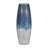 Patoma Modern Coastal Glass and Aluminum Decorative Vase with Sleek Metallic Accents and Contemporary Artisanal Design for Stylish Interior Displays-86748951-86748950