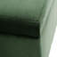 Banc de rangement avec repose-pieds Elias, 51 po, velours vert émeraude