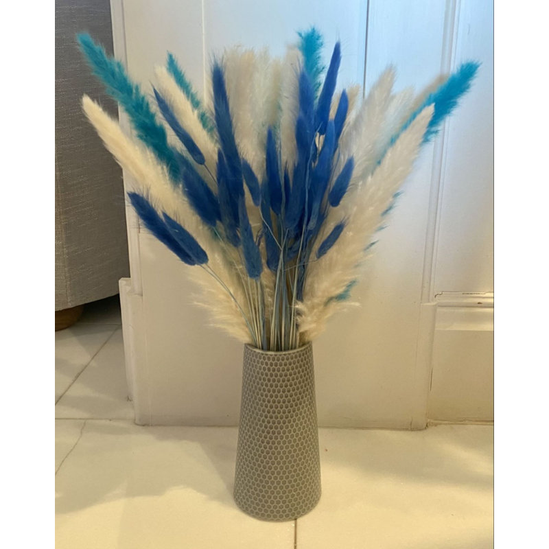 Pampas Grass Arrangement, 60cm H x 5cm W x 5cm D, Green