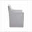 Grey Polyester Armchair with Rectangle Base Style