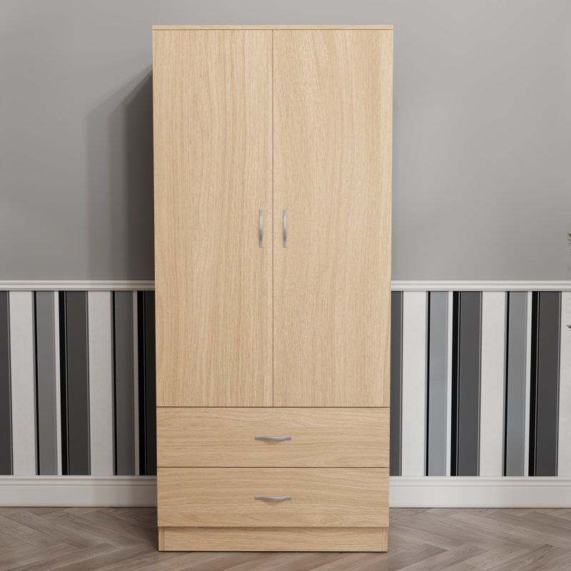 Maybery MDF & Particleboard Wardrobe, Natural