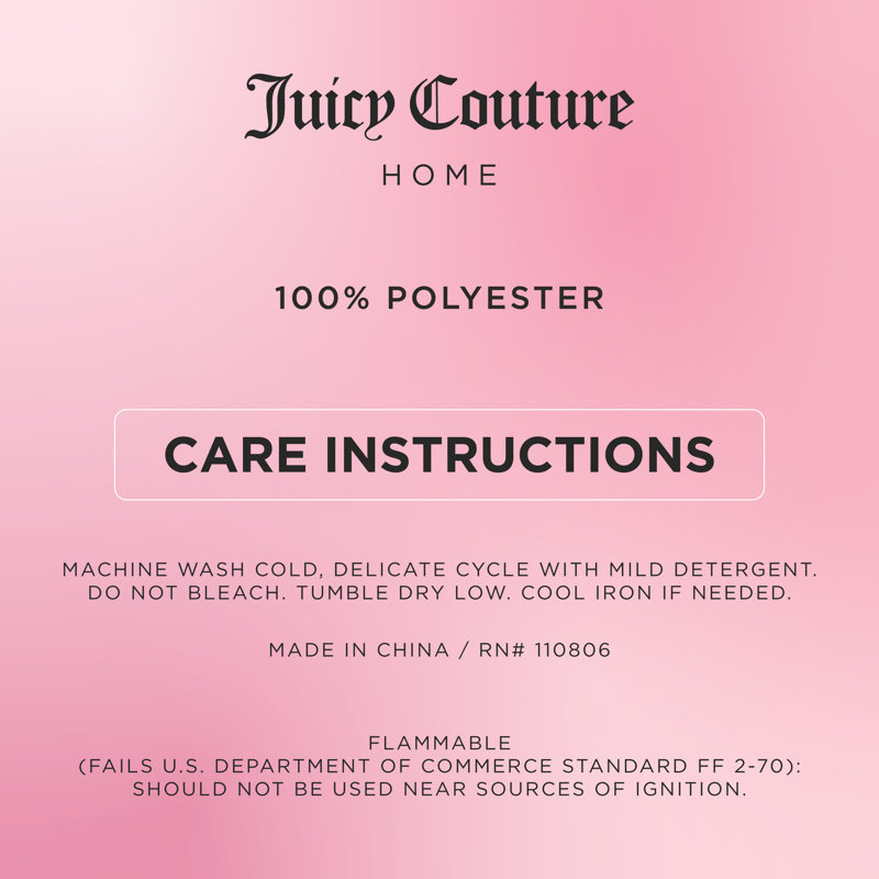 Juicy Couture Scallop Diamond Sheer Window Curtains
