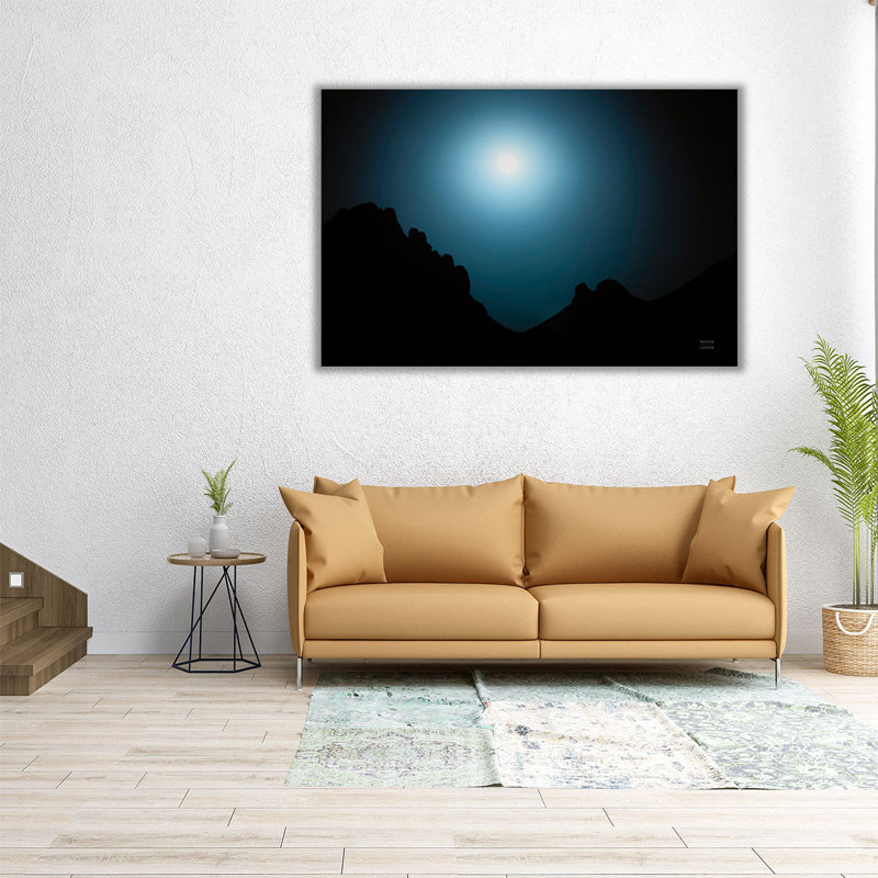 «Blue Moon Desert», reproduction d'art sur toile, H 40 po x l 60 po
