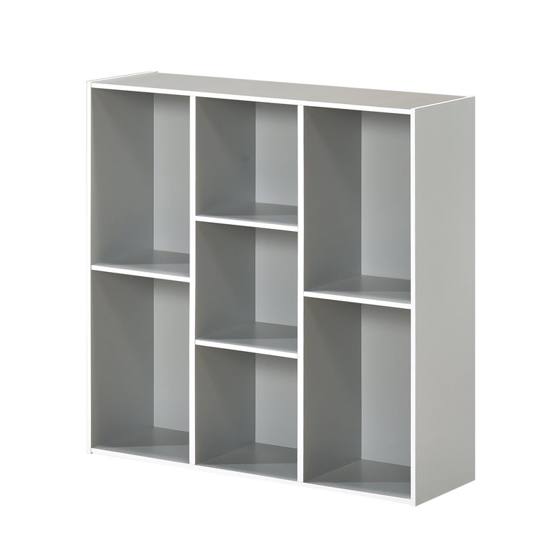 7-Shelf Tall Bookshelf, Floor Standing Modern Bookcase Storage Organizer with Vertical Open Shelves for Home Office, Living Room & Bedroom Display