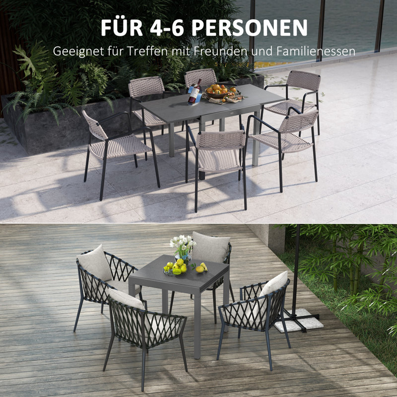 Maastricht Rectangular 6 - Person 160Cm L Outdoor Table