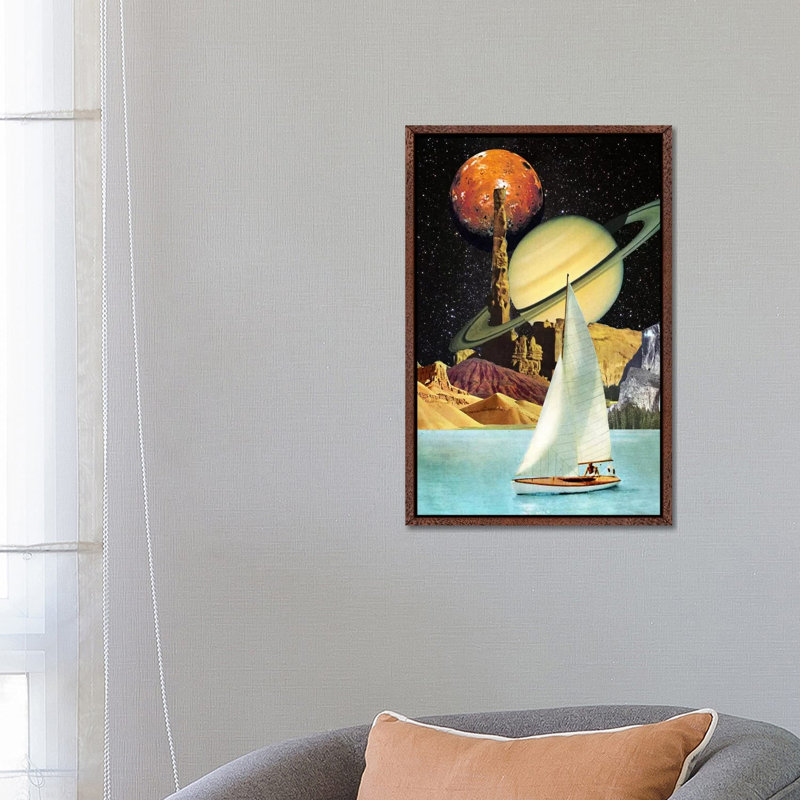 Eugenia Loli - Orinoco Flow by Eugenia Loli - Print on Canvas, 66.04 cm H x 45.72 cm W, Classic Brown Wood Framed