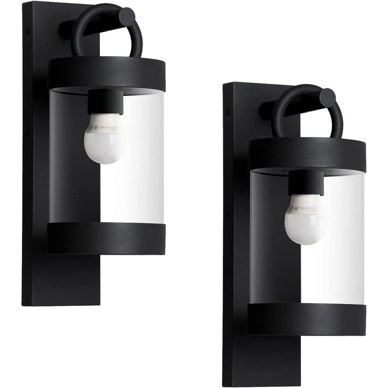 Dusk To Dawn Outdoor Wall Lighting 2 Pack Exterior Wall Lantern Sconce Fixture With E26 Base For Porch Patio Garage House