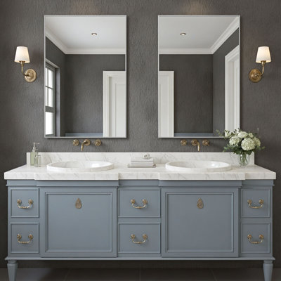 Miroir mural en métal incassable H 36 po x l 24 po Eppinger