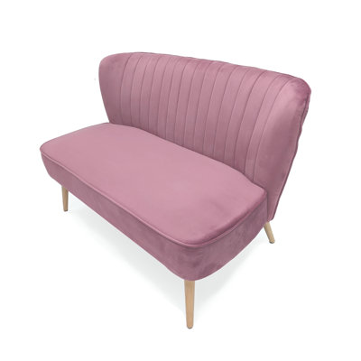 Pink Velvet Bench