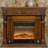 Walnut Solid Wood Electric Fireplace