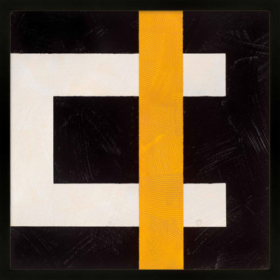 Composition with Yellow 3 par Robert Kamnatnik - Art mural encadré