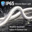 Ener-J 30m 24V Flexible Silicone Neon LED Strip IP65 10x10mm 120 LED per Metre 7W White