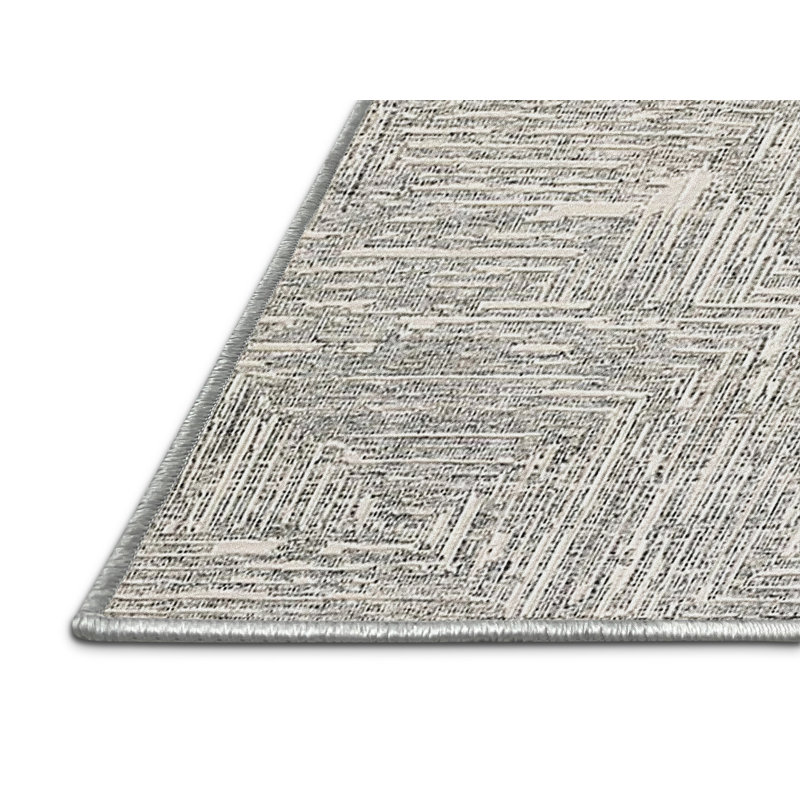 Tapis 100% moderne de style Mid-Century lavable à la machine 100%, Rectangle 2 pi x 3 pi