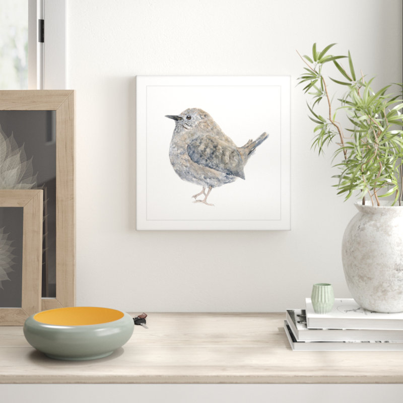 Thimble Sparrow - Single Picture Frame Painting, 51cm H x 51cm W x 3.81cm D