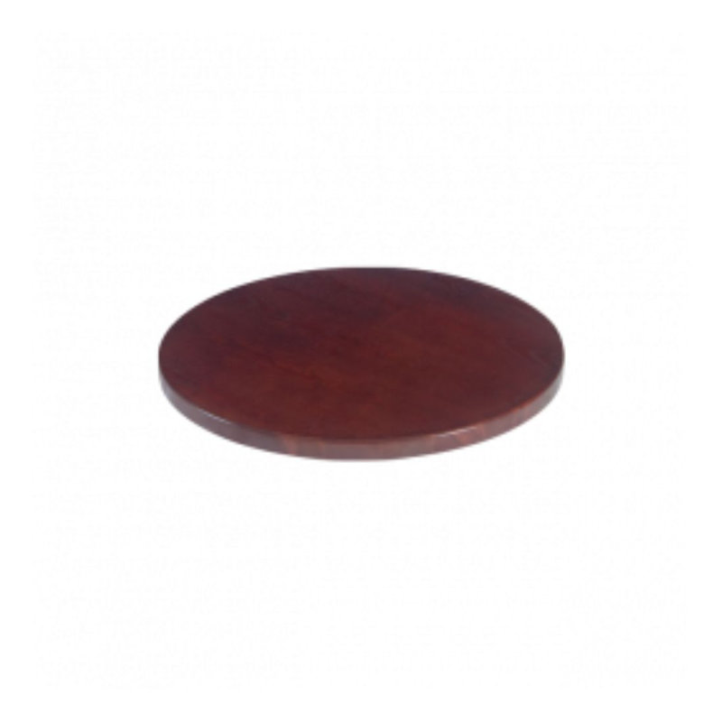 Plateau de table rond en placage 24 po, acajou foncé, 24 po, Acajou foncé