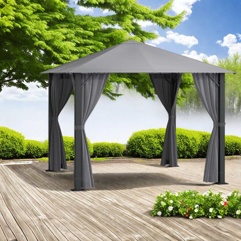 Patios spacieux et abris de jardin (avec cadre inclus) Patio moderne en acier