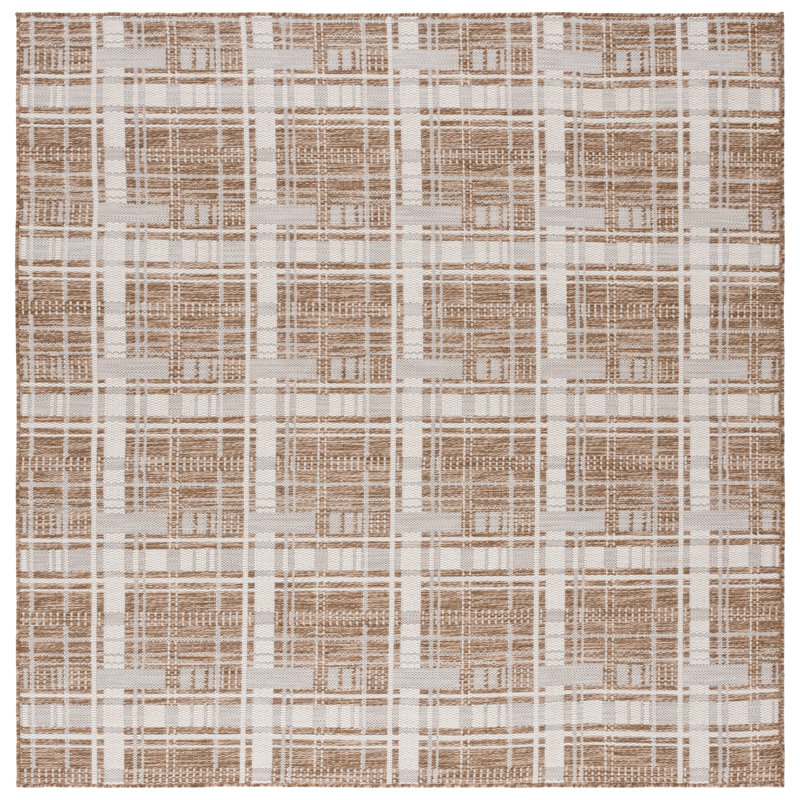 Emberton Performance Plaid Rug, Square 6'7"