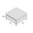 Monroe 38"W Solid Acacia Rustic Square Coffee Table with Large Drawer and Open Shelf-12130262