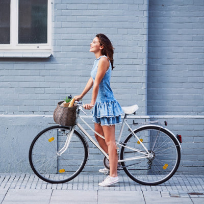 Outdoor Bike Basket, Weather-Resistant Woven Resin, by RGI Home