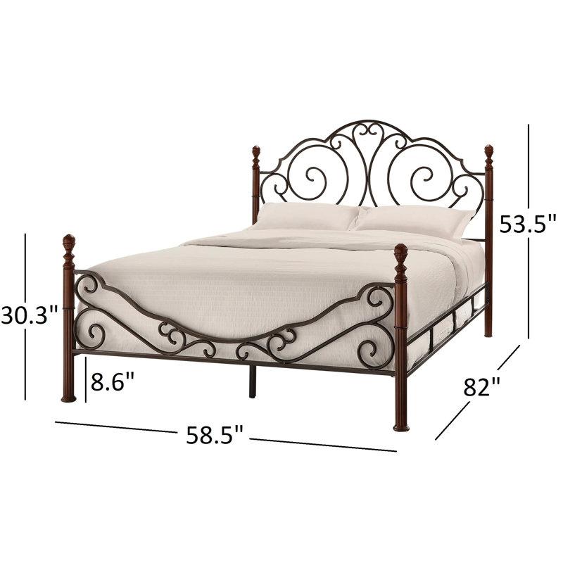 Mariners Metal Open-Frame Bed | Traditional Style