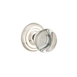Privacy Providence Crystal Clear Knob with Regular Rose