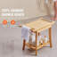 Bamboo Shower Bench 24 x 13.8 x 18.9 in Shower Stool Chair for Bathroom