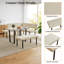 Ensemble de table de salle à manger 3 pièces Table rectangulaire, 1 canapé d'angle et 1 banc-889308949-872960932