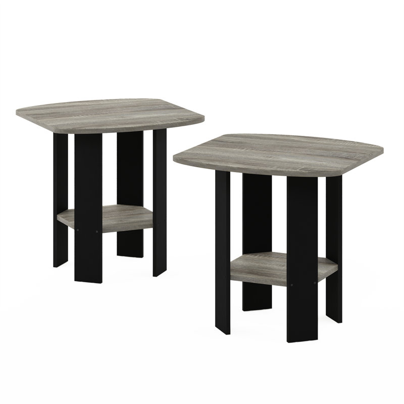 Alastair Side Table, Black, French Oak