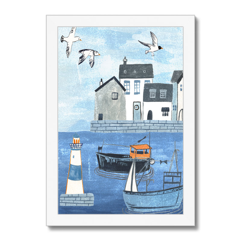 Sailors Rest IV by Melissa Wang - Painting, 34cm H x 24cm W, White Framed Paper Print