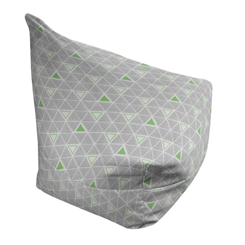 Housse de sac de pois triangles à la main classic, Vert, H 38 po x l 42 po x P 29 po, Bourre en polyester