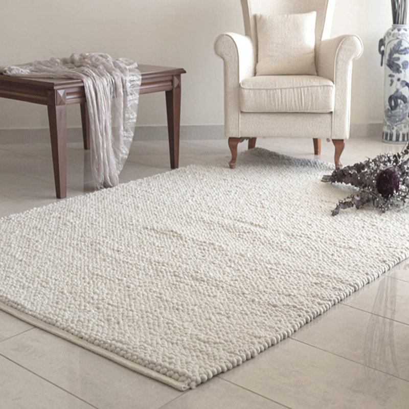 Tapis en laine Jute Berber Laurren