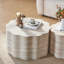 Ensemble de 2 tables basses rondes pour le salon-1213622800