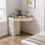 Bureau en coin avec 4 tiroirs-88700180
