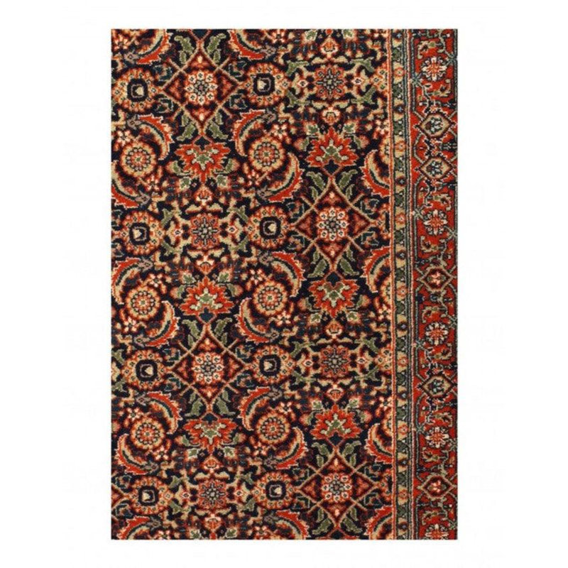 Damask Area Rug in Blue