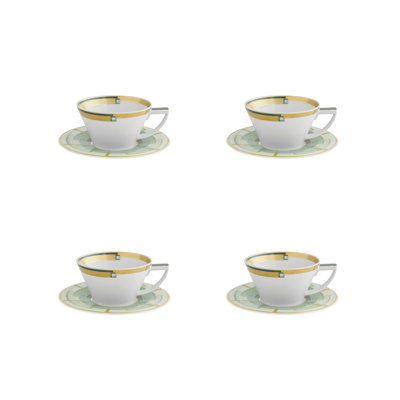 Tasse à thé et soucoupe Emerald