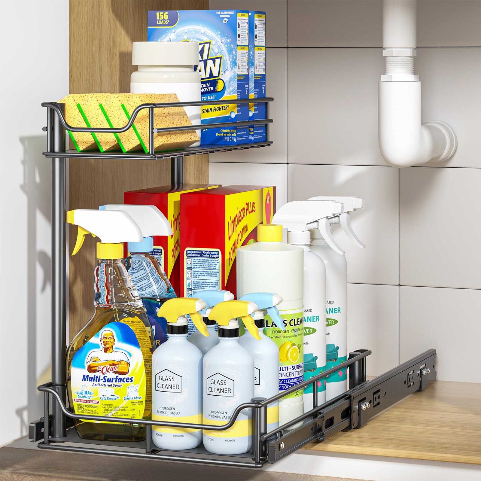 APPLIANCES & HOMEGOODS LIQUIDATION INC. Under Sink Organizer With Slide