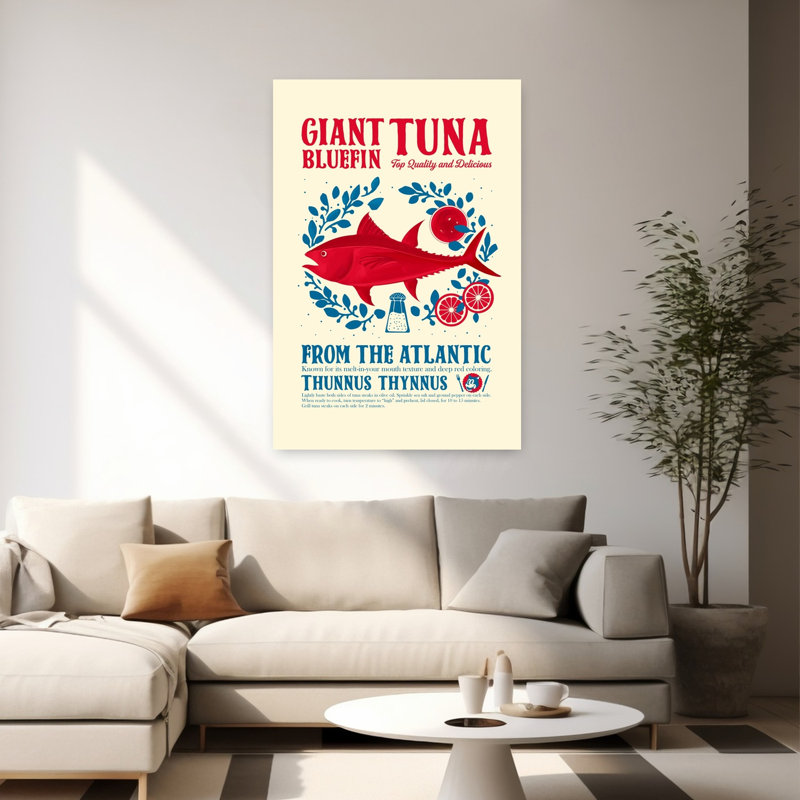 Contemporary Art Contemporary Fish Art, 60" H x 40" W