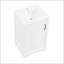 Meuble-lavabo de 20 po avec lavabo, armoire de salle de bain avec porte à fermeture douce, support de rangement et tablette réglable-1646417573