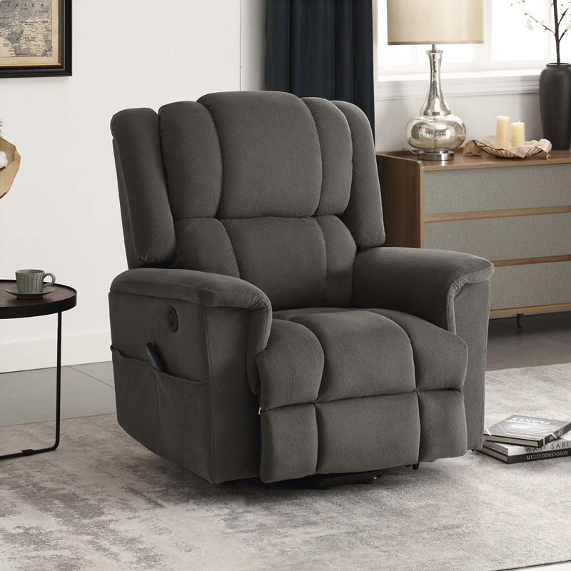 Fauteuil inclinable Kaylon, Lin gris