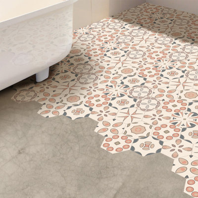 20cm W x 23cm L PVC Peel and Stick Mosaic Tile