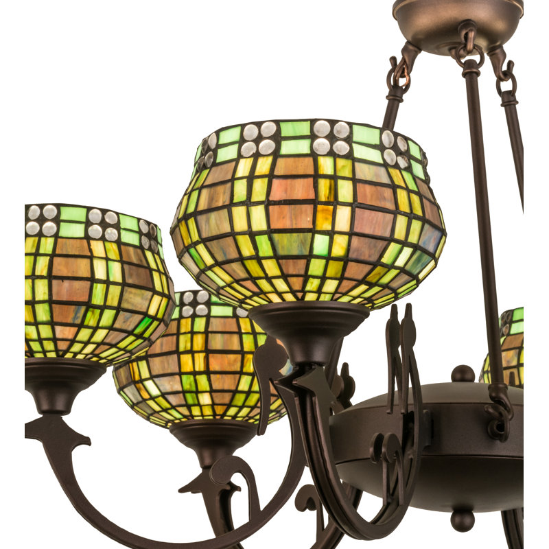 Jeweled 6 - Light Chandelier