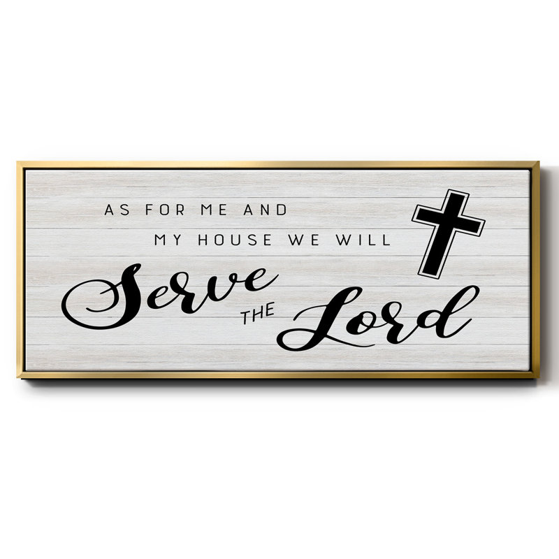 Serve the Lord - Toile encadrée, H 24 po x l 60 po