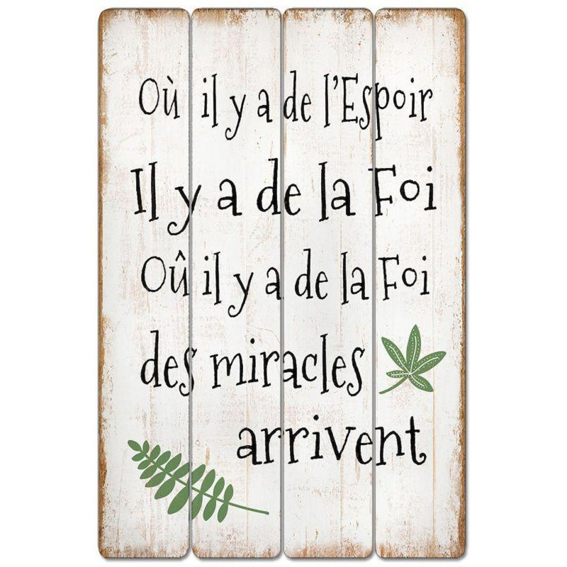 Enseigne "L'espoir"