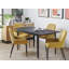 Rengin Extendable Metal Base Dining Table