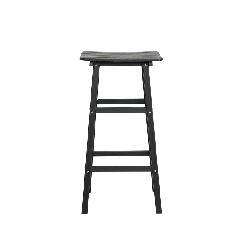 Rhonisha Square Outdoor Bar Table , 21.65'' in. W 21.65'' in. D, Black