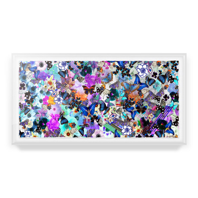 Butterfly Collage By Kristi Kohut, Shadow Box Acrylic, 72" H x 35" W