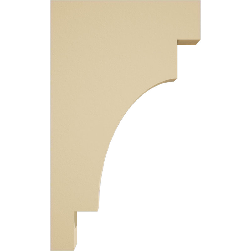 Mediterranean Signature Urethane Corbel, Primed Tan, 20" x 3.5" x 12"