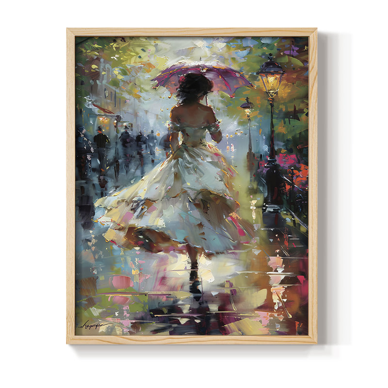 Reproduction encadrée WOMEN Series CMXI - bois massif, Naturel, H 11 po x l 9 po