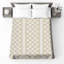 Couvre-lit matelassé à carreaux beige toutes tailles-130659704